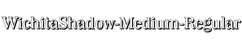 WichitaShadow-Medium-Regular font preview