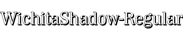 WichitaShadow-Regular font preview