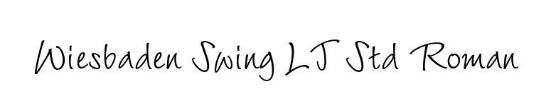 Wiesbaden Swing LT Std Roman font preview