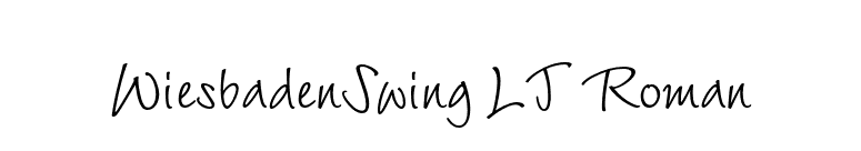 WiesbadenSwing LT Roman font preview