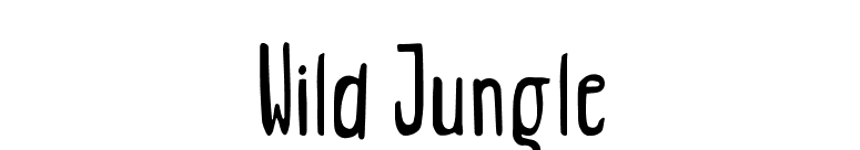 Wild Jungle font preview