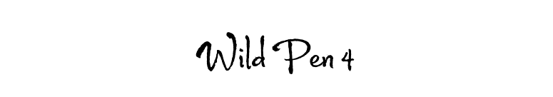 Wild Pen 4 font preview