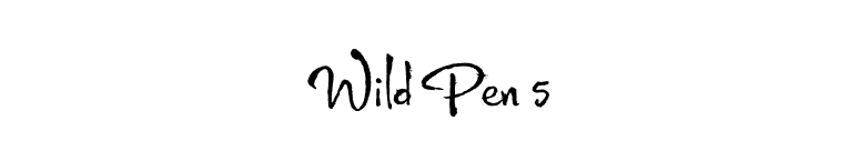 Wild Pen 5 font preview