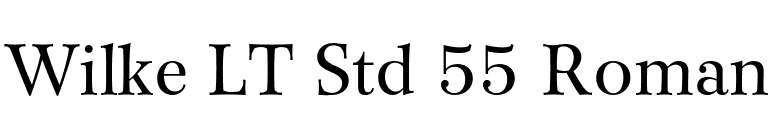 Wilke LT Std 55 Roman font preview