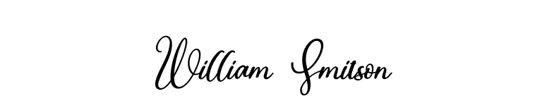 William Smitson font preview