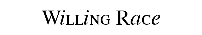 Willing Race font preview