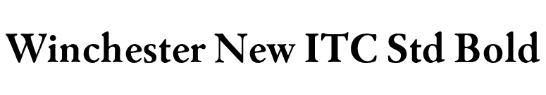 Winchester New ITC Std Bold font preview