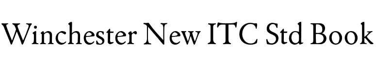 Winchester New ITC Std Book font preview