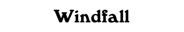 Windfall font preview