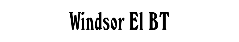 Windsor El BT font preview