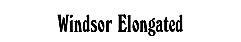 Windsor Elongated font preview