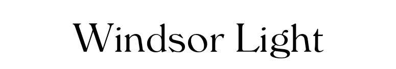 Windsor Light font preview