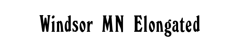 Windsor MN Elongated font preview