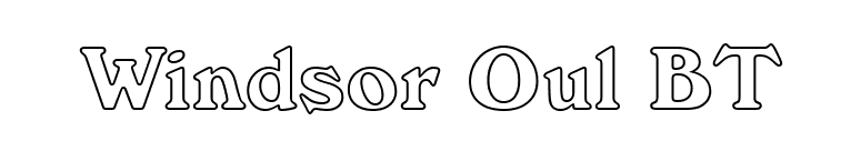 Windsor Oul BT font preview