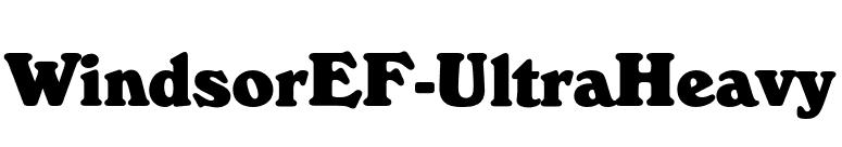 WindsorEF-UltraHeavy font preview