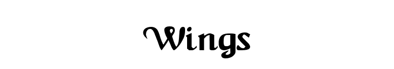 Wings font preview