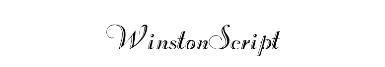 WinstonScript font preview