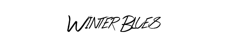 Winter Blues font preview