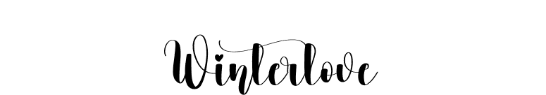 Winterlove font preview
