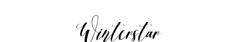 Winterstar font preview