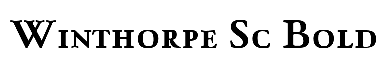 Winthorpe Sc Bold font preview