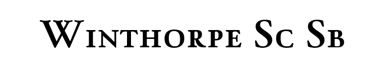 Winthorpe Sc Sb font preview