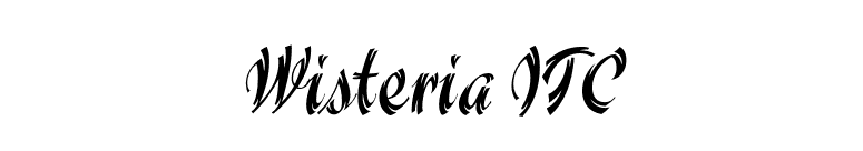 Wisteria ITC font preview