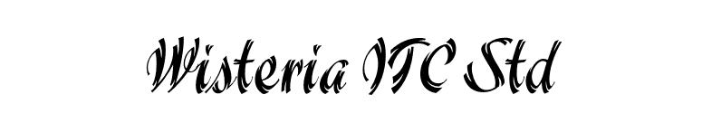 Wisteria ITC Std font preview