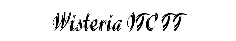 Wisteria ITC TT font preview