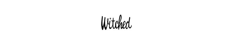 Witched font preview