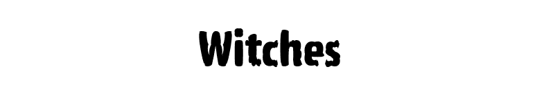 Witches font preview