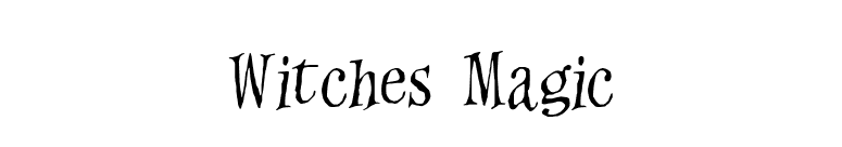 Witches Magic font preview