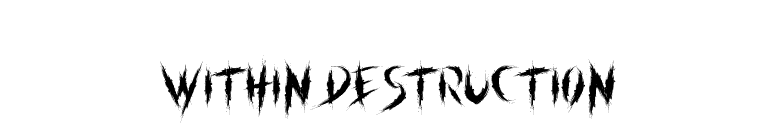 within destruction font preview