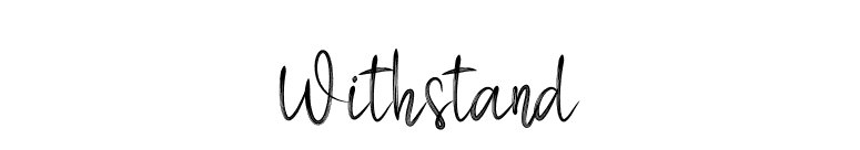 Withstand font preview