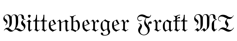 Wittenberger Frakt MT font preview