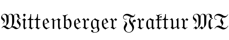 Wittenberger Fraktur MT font preview