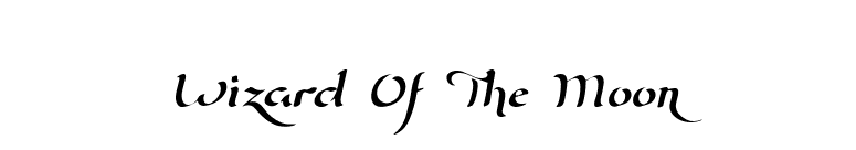 Wizard Of The Moon font preview