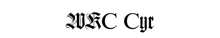 WKC Cyr font preview
