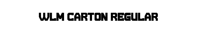 WLM Carton Regular font preview