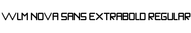 WLM Nova Sans ExtraBold Regular font preview