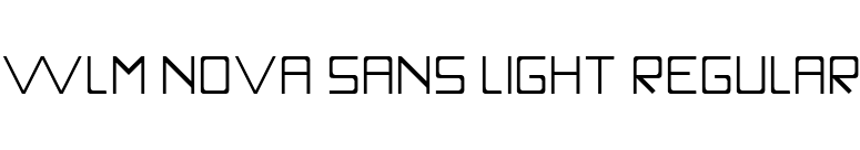 WLM Nova Sans Light Regular font preview