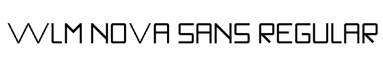 WLM Nova Sans Regular font preview