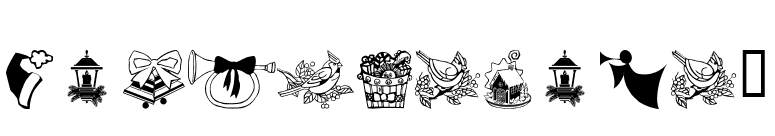 wmchristmas2 font preview