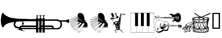wmmusic1 font preview