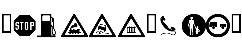wmroadsigns font preview