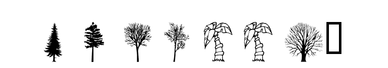 wmtrees1 font preview