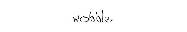 Wobble font preview