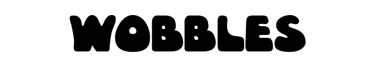 Wobbles font preview