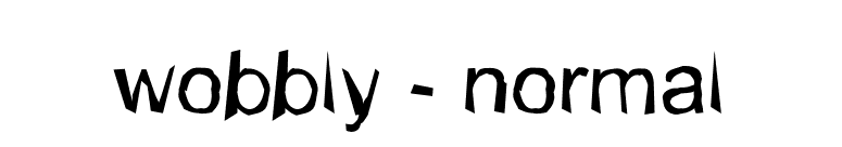wobbly - normal font preview