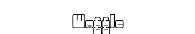 Woggle font preview